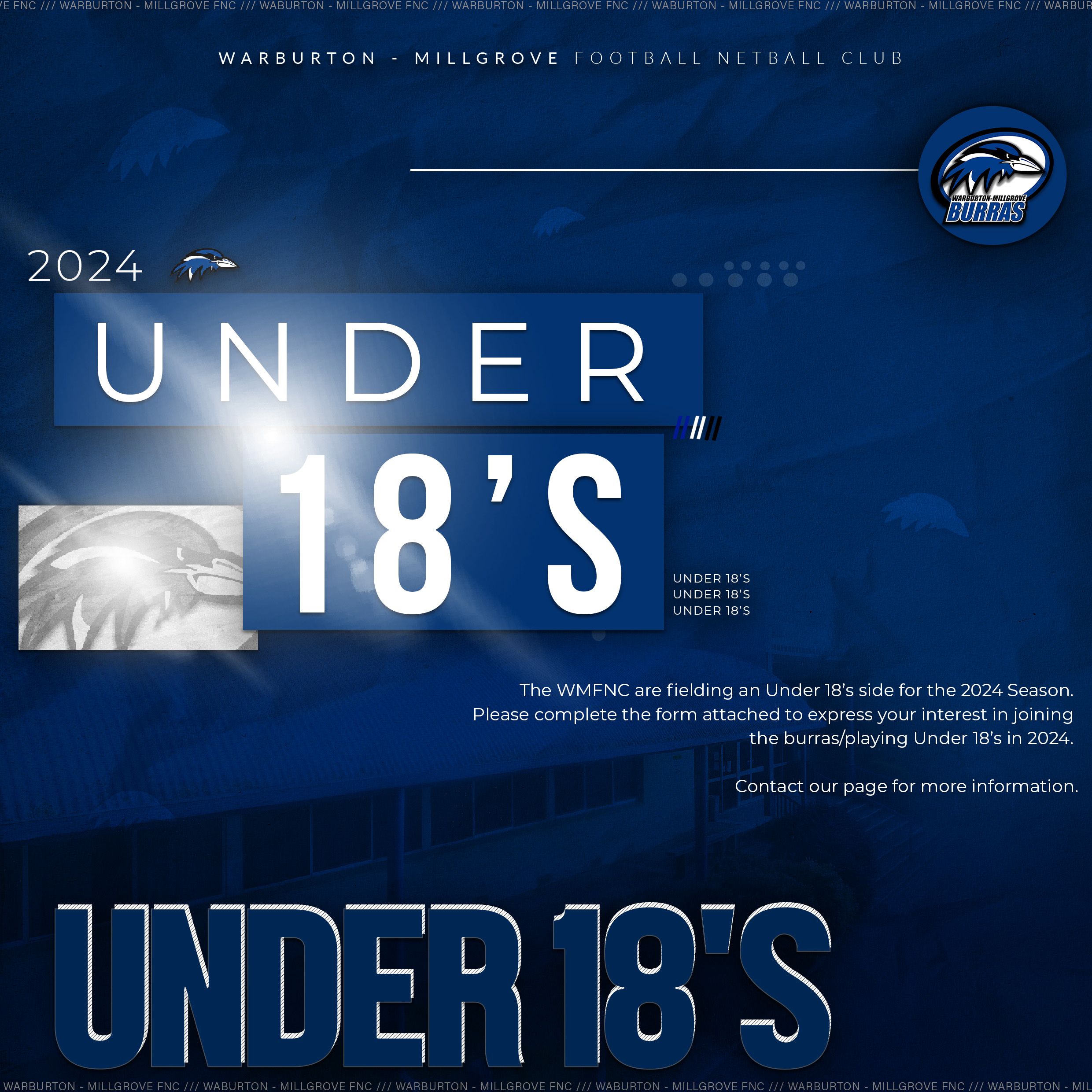 Under 18’s Footy 2024